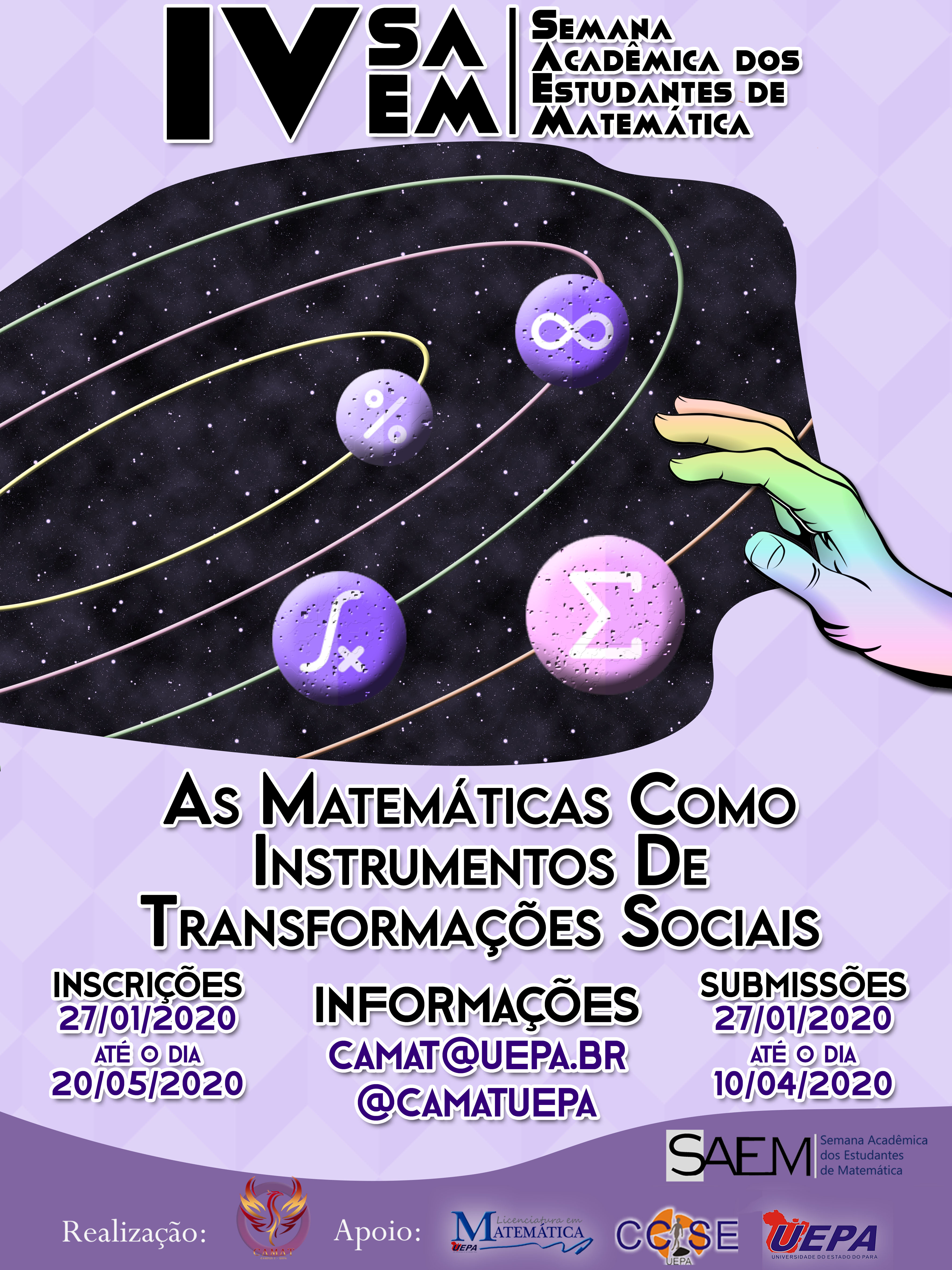 XVII Semana Acadêmica (SEMAC), X Semana da Matemática (SEMAT), I